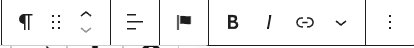 Icon font button in the block toolbar